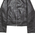 SUZIE Womens Jacket Black Faux Leather 90s UK 12 For Sale