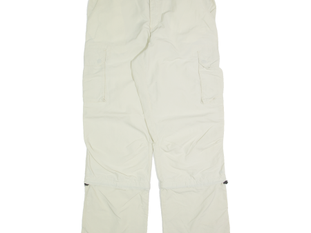 BRUNEX Mens Trousers Cream Regular Straight W32 L32 Online Sale