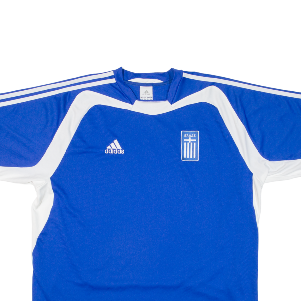 ADIDAS Greece Mens Football Shirt Jersey Blue XL Online now