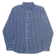 WRANGLER Mens Shirt Blue Check Long Sleeve L Supply