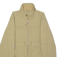 TIMBERLAND Mens Lined Jacket Beige Canvas Nylon S on Sale