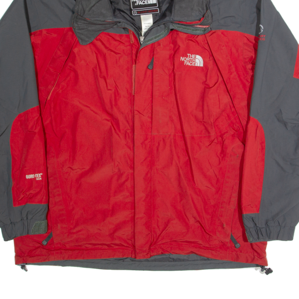 THE NORTH FACE Summit Series Mens Rain Jacket Red Hooded XL Fashion