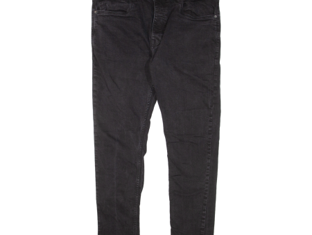 BENCH Davies Mens Jeans Black Slim Skinny W38 L32 on Sale