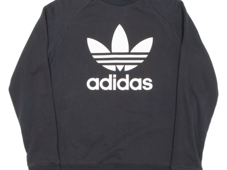 ADIDAS Womens Sweatshirt Black UK 18 Online Sale