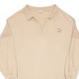 PUMA Womens Sweatshirt Beige V-Neck XL Sale