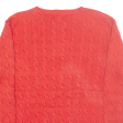 POLO RALPH LAUREN 14-16 Boys Jumper Red Cable Knit L Sale