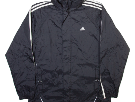 ADIDAS Mens Track Jacket Black Hooded S Discount