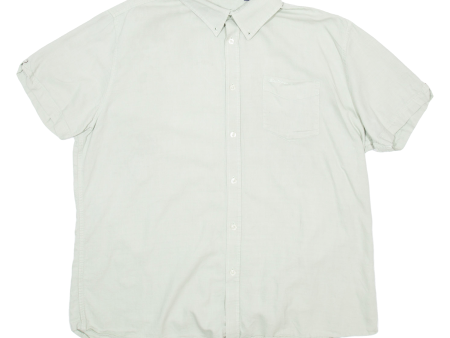 BEN SHERMAN Mens Plain Shirt Green 2XL Supply