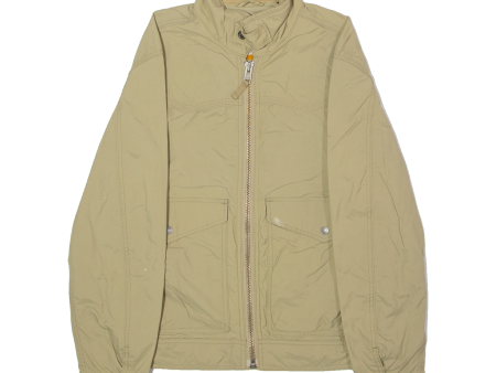 TIMBERLAND Mens Lined Jacket Beige Canvas Nylon S on Sale