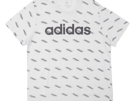 ADIDAS Mens T-Shirt White L Supply