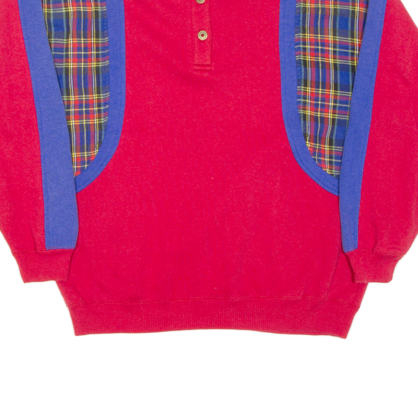 STUDIO SPORTIF Mens Sweatshirt Red Button Neck M Online