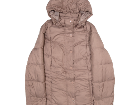 TOMMY HILFIGER Down Insulated Womens Puffer Jacket Pink Hooded M Cheap