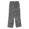 C-HOUSE Camo Mens Trousers Grey Regular Straight W28 L32 Sale