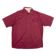 WRANGLER Premium Quality Mens Plain Shirt Red L Online now