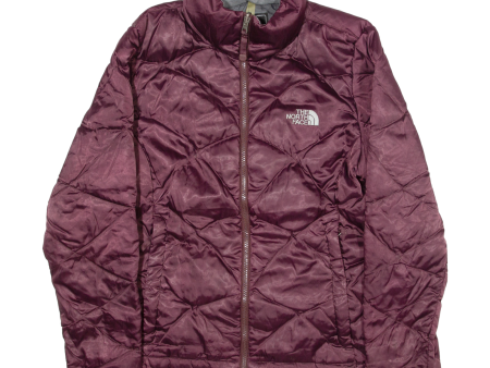 THE NORTH FACE Down Insulated Womens Puffer Jacket Maroon Nylon M Discount