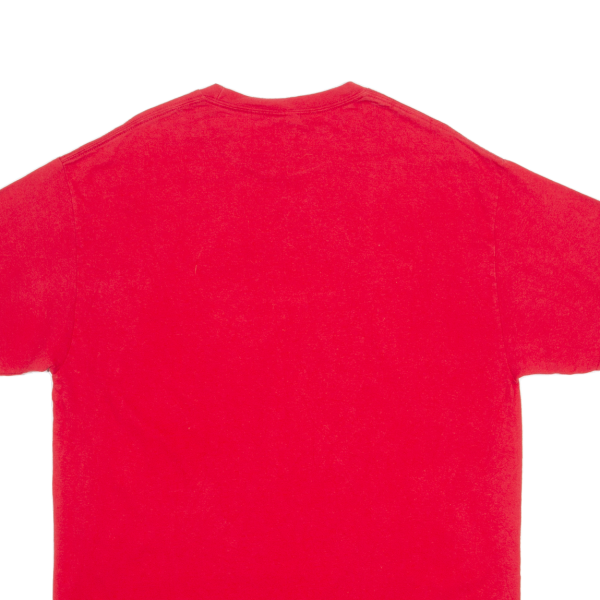 ALSTYLE Mens T-Shirt Red Crew Neck XL For Discount