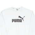 PUMA Mens Sweatshirt White XL Supply