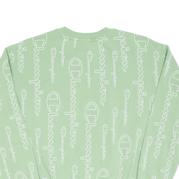 CHAMPION Girls Sweatshirt Green L For Cheap