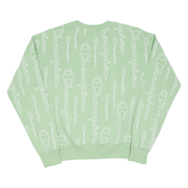 CHAMPION Girls Sweatshirt Green L For Cheap