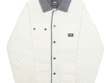 VANS Mens Chore Jacket Cream Check XS Online