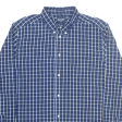 WRANGLER Mens Shirt Blue Check Long Sleeve L Supply