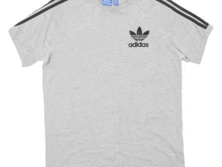 ADIDAS Mens T-Shirt Grey Crew Neck M Online Sale