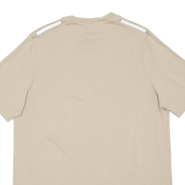 ADIDAS Mens T-Shirt Beige L For Sale