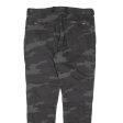 ANGELO LITRICO Camo Mens Trousers Black Regular Tapered W36 L32 For Cheap