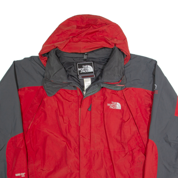 THE NORTH FACE Summit Series Mens Rain Jacket Red Hooded XL Fashion