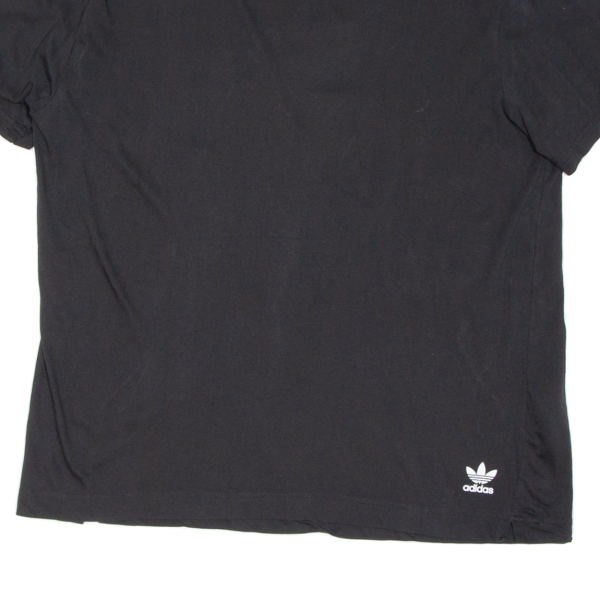 ADIDAS Womens T-Shirt Black 2XL Fashion