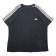 ADIDAS Mens T-Shirt Black 2XL Sale