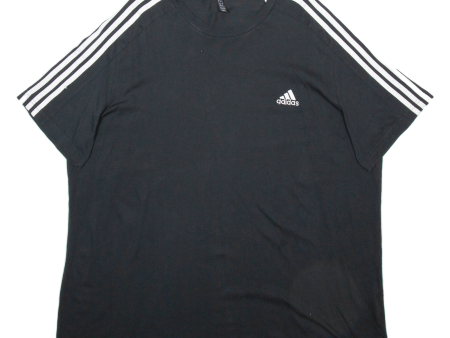 ADIDAS Mens T-Shirt Black 2XL Sale