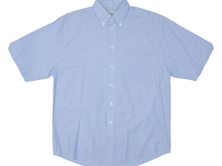 BEN SHERMAN Mens Plain Shirt Blue XL Supply