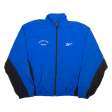 REEBOK Mens Track Jacket Blue Colourblock M For Sale