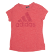 ADIDAS Womens T-Shirt Red Crew Neck M Sale