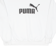 PUMA Mens Sweatshirt White XL Supply