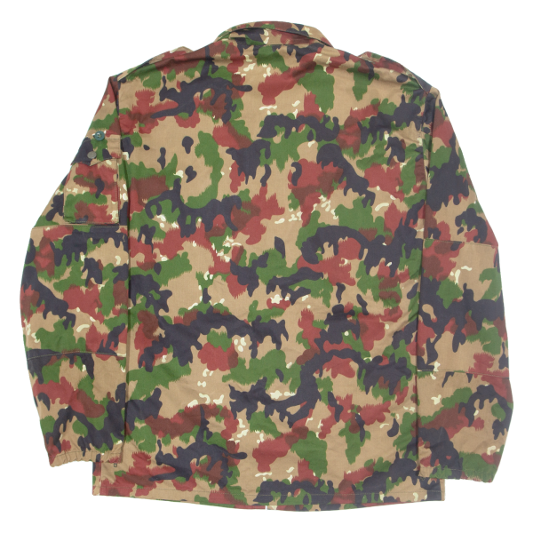 Zip Up Mens Shirt Brown Camouflage Long Sleeve L Online now