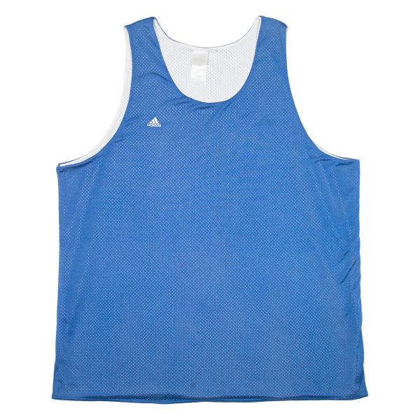 ADIDAS Mens Jersey Blue Sleeveless 90s USA 2XL Supply