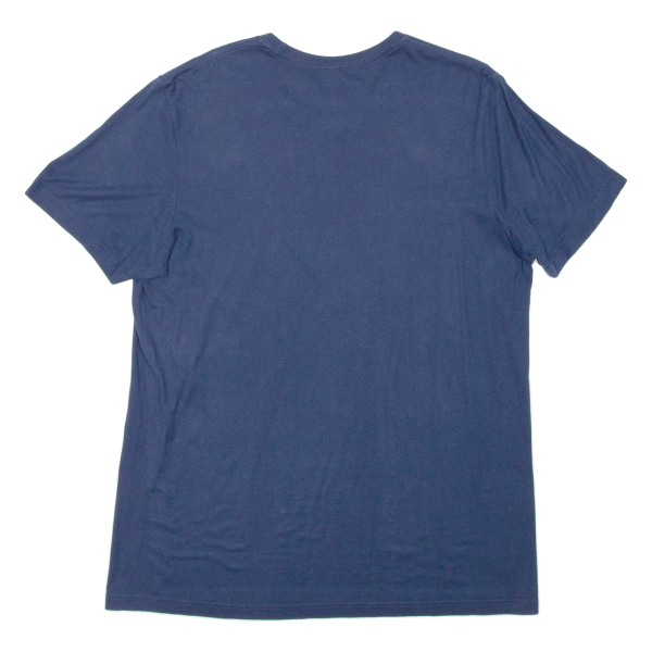 ADIDAS Mens T-Shirt Blue Crew Neck L Online Hot Sale