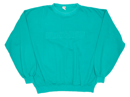 PLAY CREW Mens Sweatshirt Green L For Sale