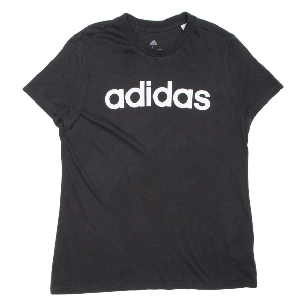 ADIDAS Womens T-Shirt Black L Online