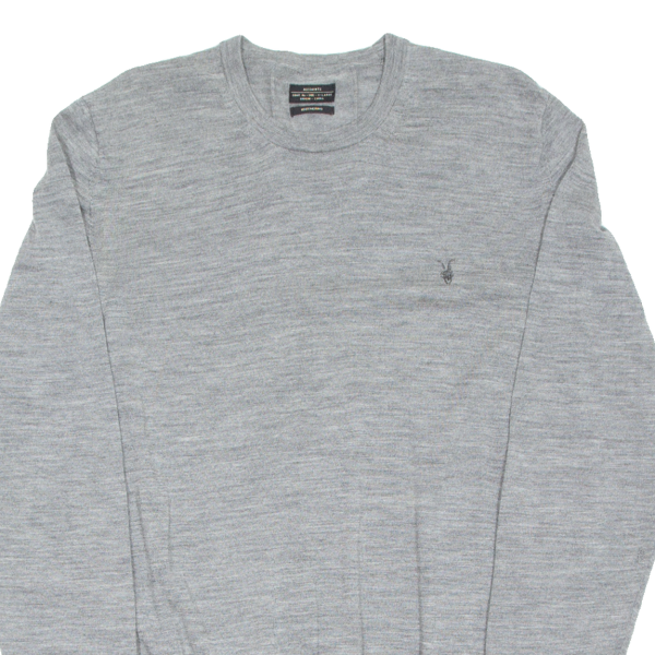 ALL SAINTS Lightweight Mens Sweatshirt Grey XL For Sale