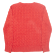 POLO RALPH LAUREN 14-16 Boys Jumper Red Cable Knit L Sale