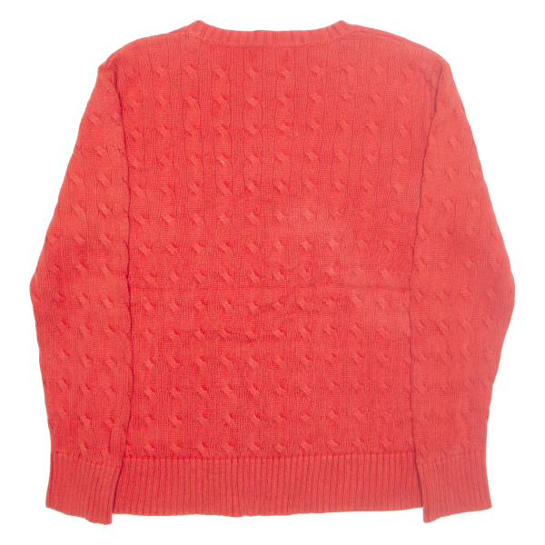 POLO RALPH LAUREN 14-16 Boys Jumper Red Cable Knit L Sale