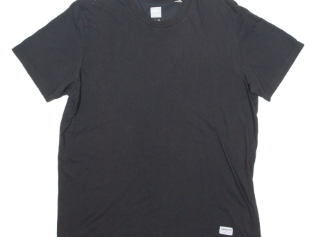 ADIDAS ORIGINALS Mens T-Shirt Black Crew Neck XL For Cheap