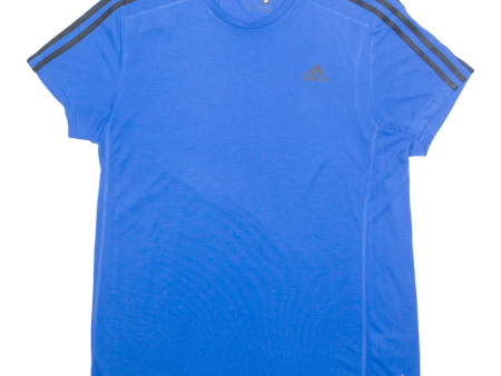 ADIDAS Womens T-Shirt Blue L Supply