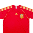 ADIDAS Spain Mens Football Shirt Jersey Red L Online Hot Sale