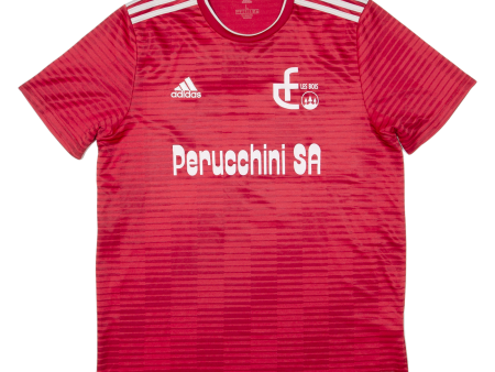 ADIDAS Les Bois Fc Mens Football Shirt Jersey Red M on Sale