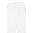 CALVIN KLEIN Womens Trousers White Regular Straight W34 L32 For Sale