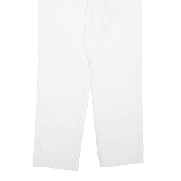 CALVIN KLEIN Womens Trousers White Regular Straight W34 L32 For Sale